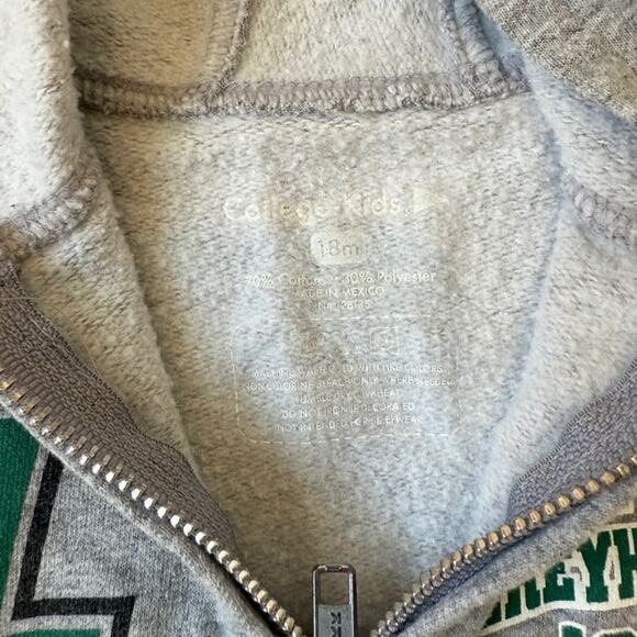 Loyola Greyhounds Baby Hoodie Toddler Sweatshirt 18M Zip Up Gray NCAA Team Gear - Picture 4 of 7